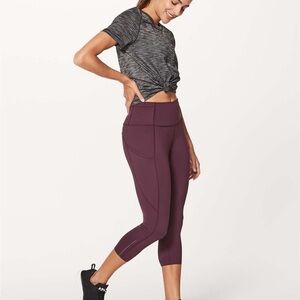 Lululemon Fast & Free Crop II (Nulux 19")
Dark Adobe